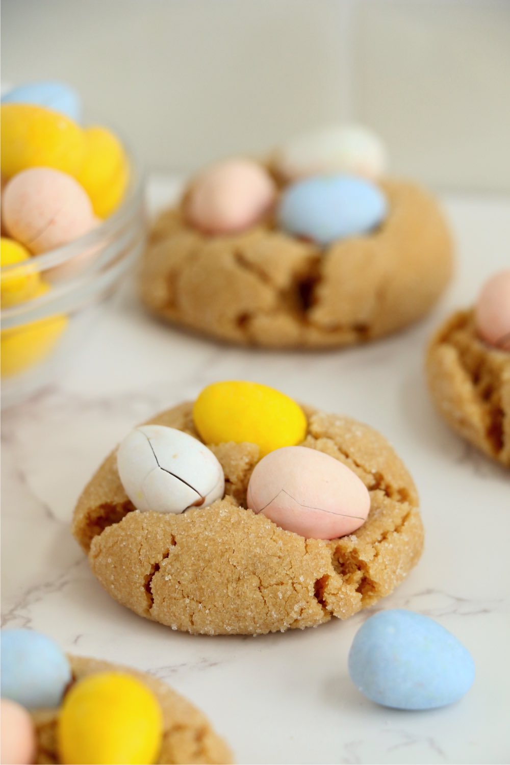 Easter cookies with chocolate eggs