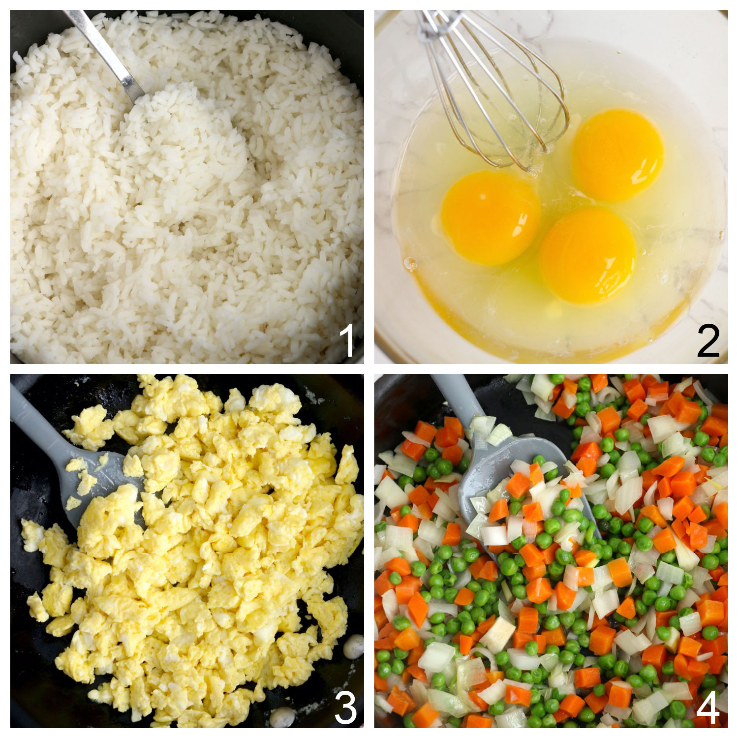 steps to make fried rice