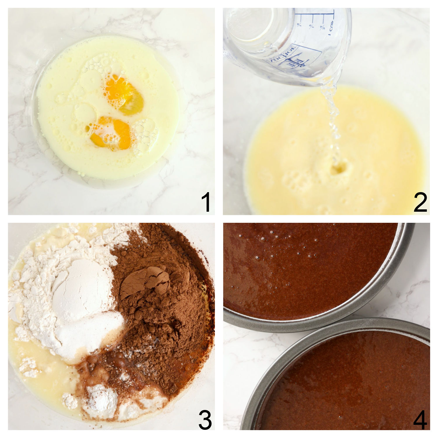 steps to make a chocolate layer cake