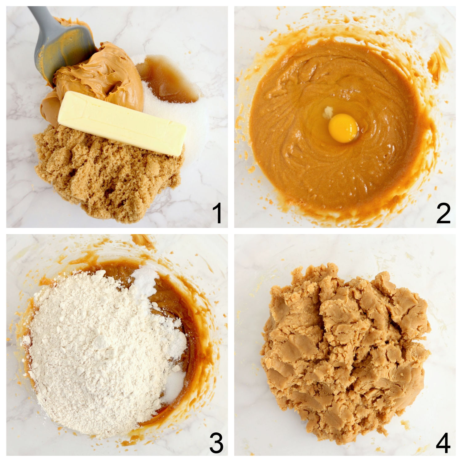 steps for making peanut butter cookies