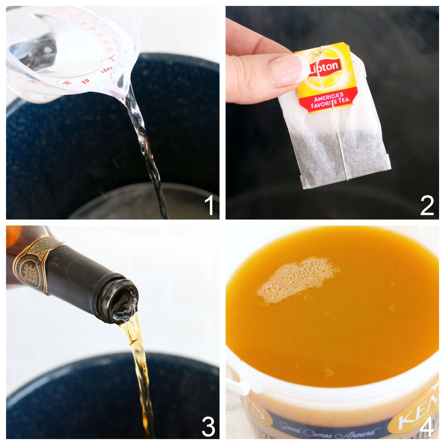 steps for making brandy slush