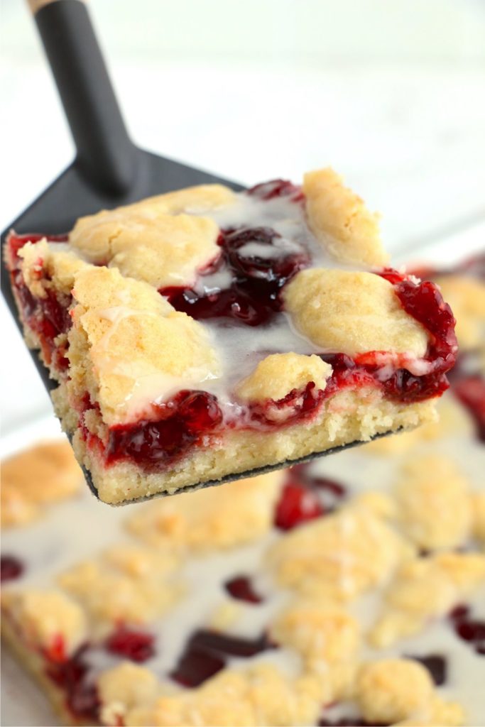 Cherry Kuchen Bars - Bitz & Giggles