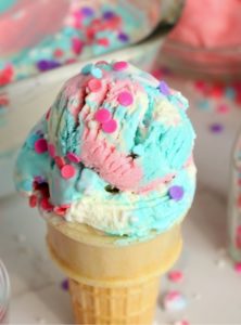 ice cream cone with sprinkles