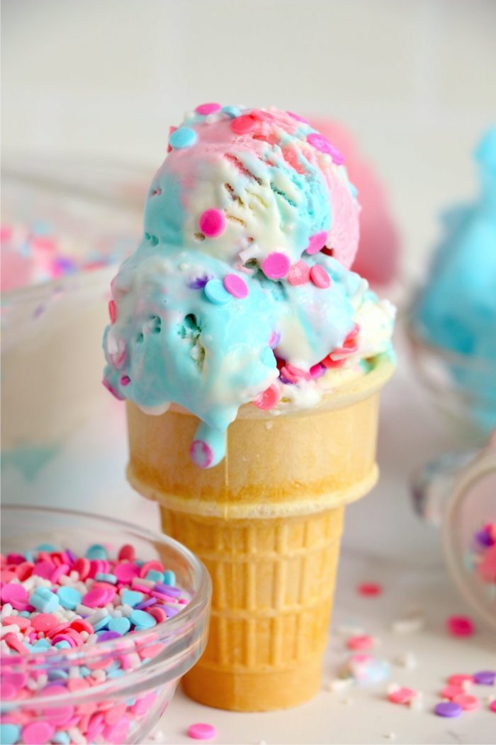 Cotton Candy Ice Cream - Bitz & Giggles