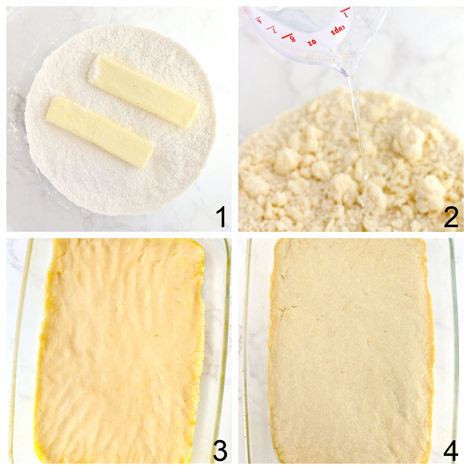 steps for making Kuchen dough