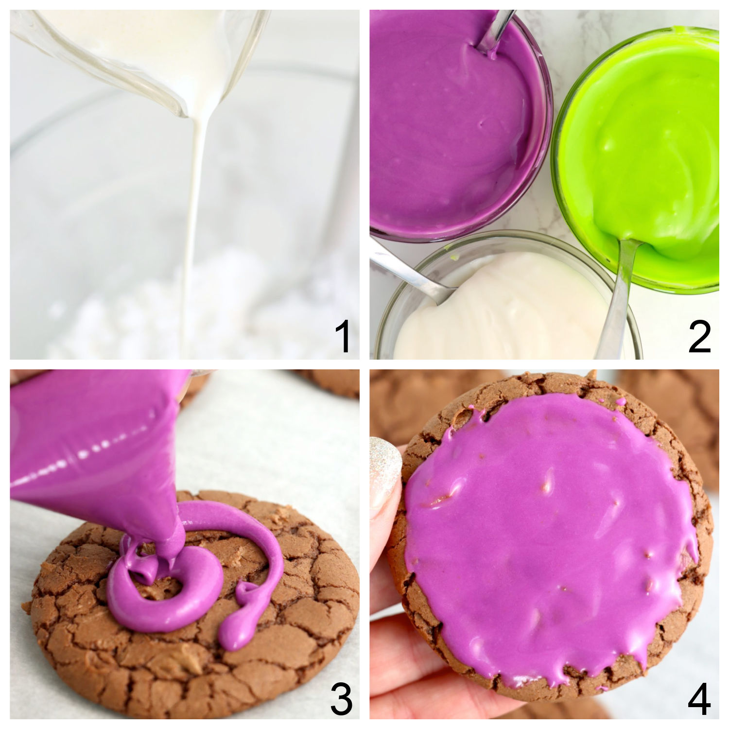 steps for making cookie icing