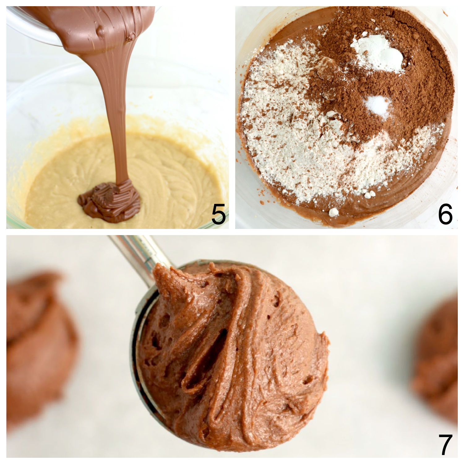 steps for making chocolate cookies