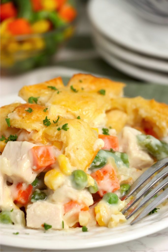 Turkey Crescent Roll Casserole - Bitz & Giggles