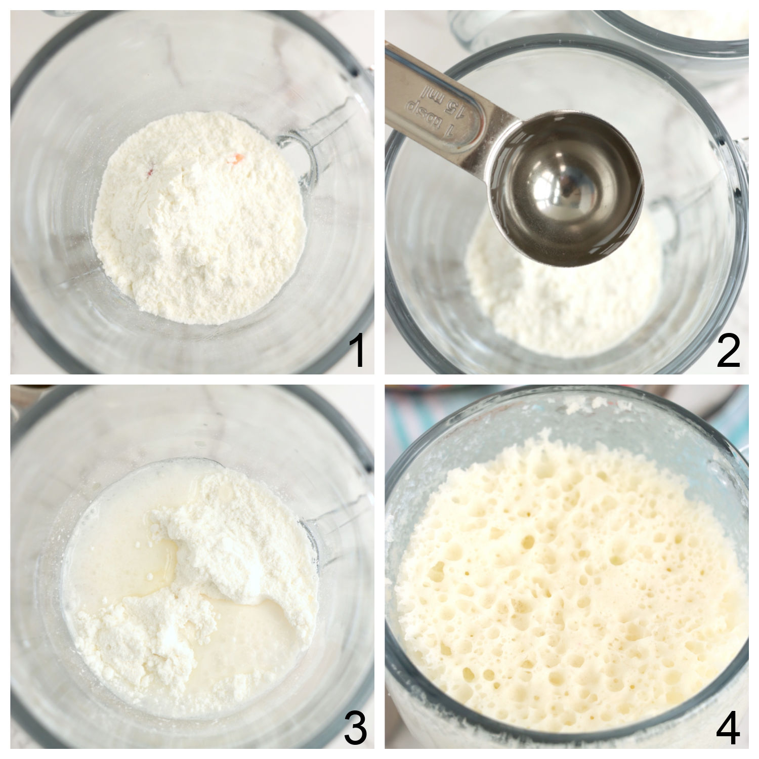 steps for making a mug cake