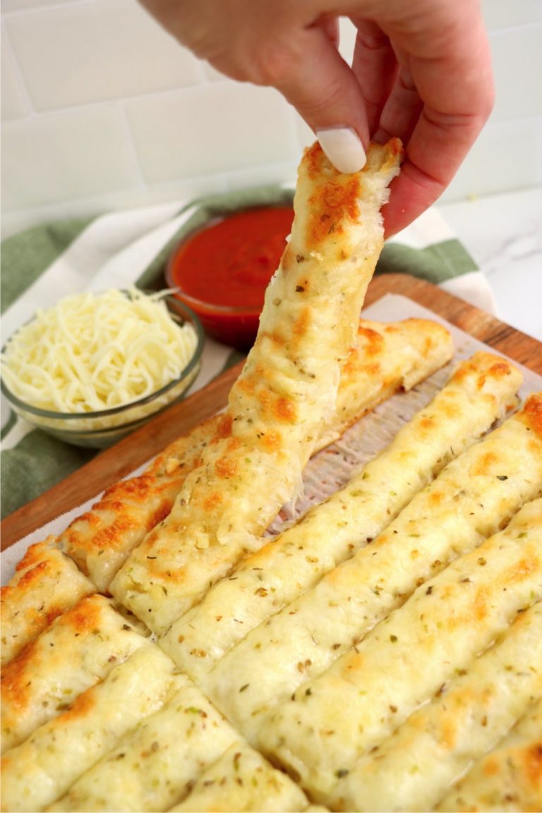 Homemade Cheesy Breadsticks - Bitz & Giggles