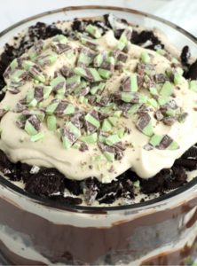chocolate mint bailey's trifle dessert