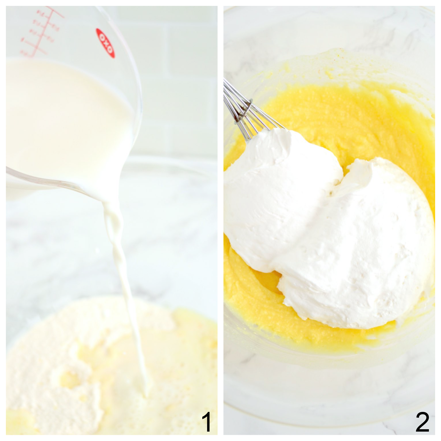 steps for making a vanilla trifle cream