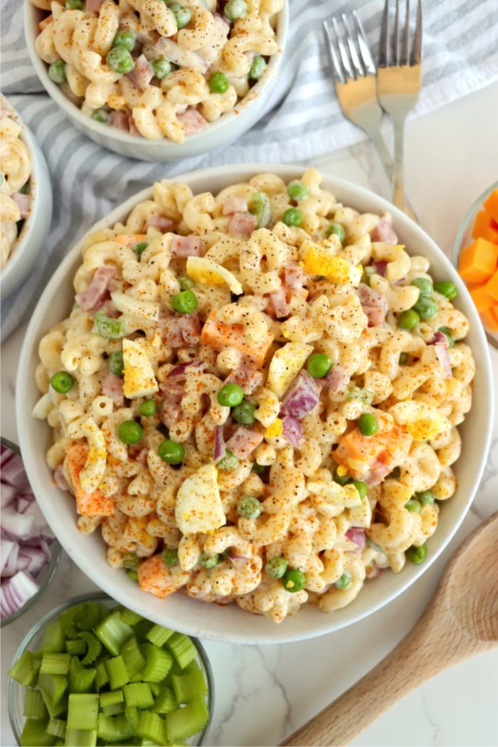 Ham Pasta Salad - Bitz & Giggles