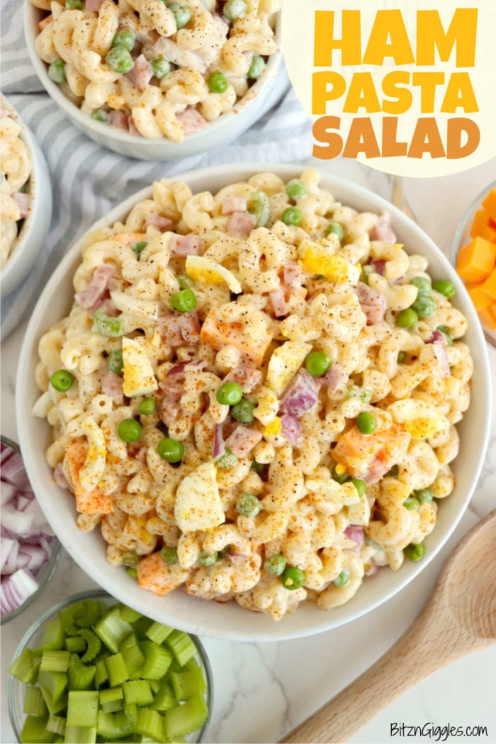 Ham Pasta Salad - Bitz & Giggles