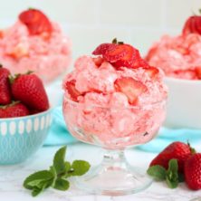 Strawberry Cool Whip Salad - Bitz & Giggles