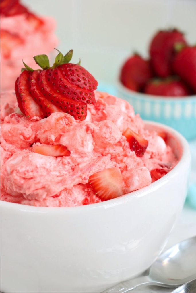 Strawberry Cool Whip Salad - Bitz & Giggles