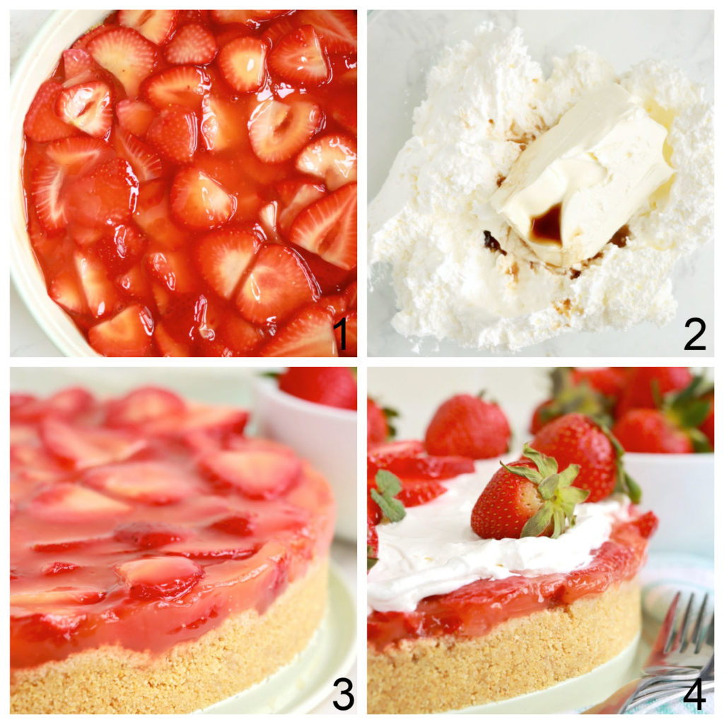 Vanilla Pudding Strawberry Pie - Bitz & Giggles