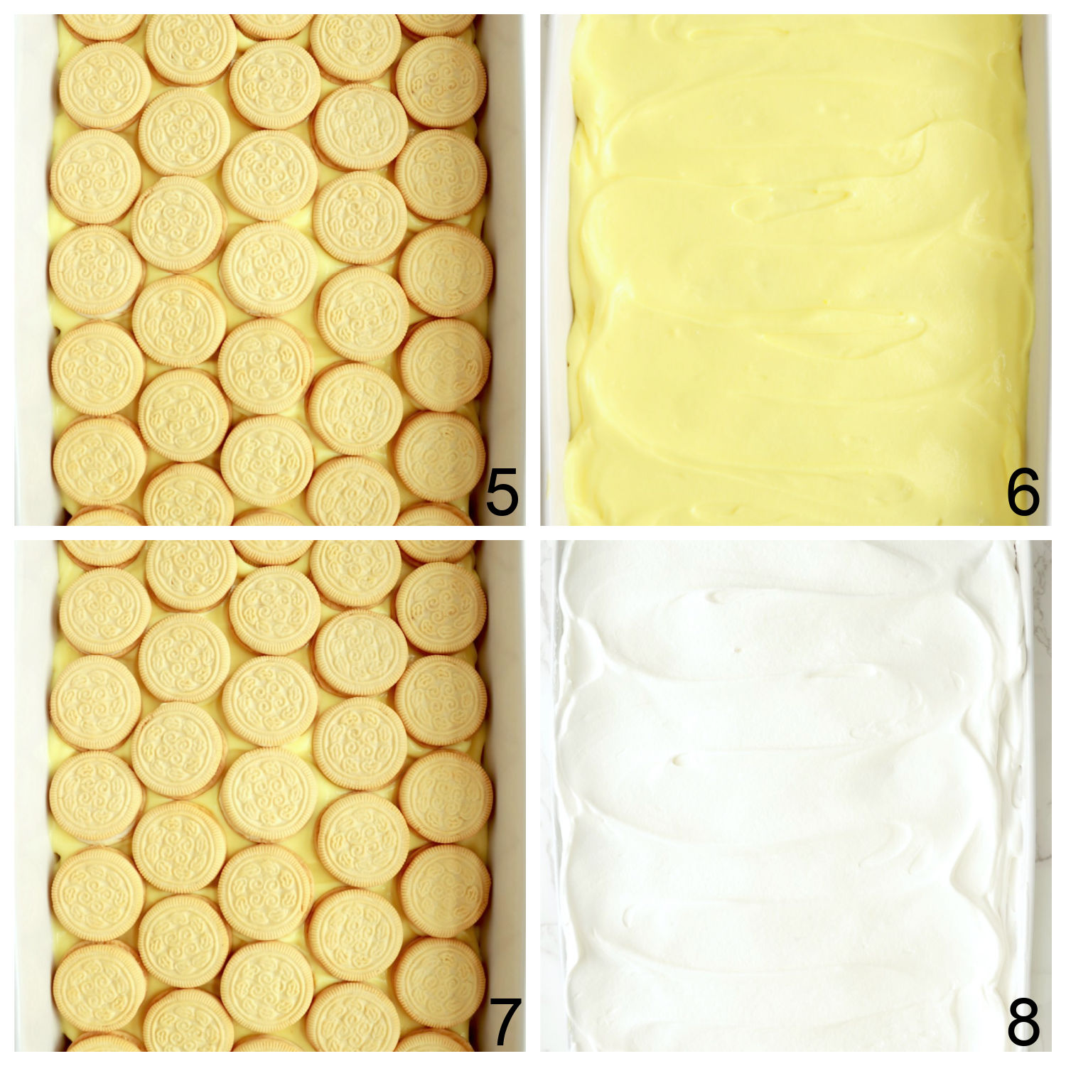 steps for making second layer of lemon icebox cake