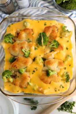 Chicken Broccoli Crescent Roll Casserole - Bitz & Giggles
