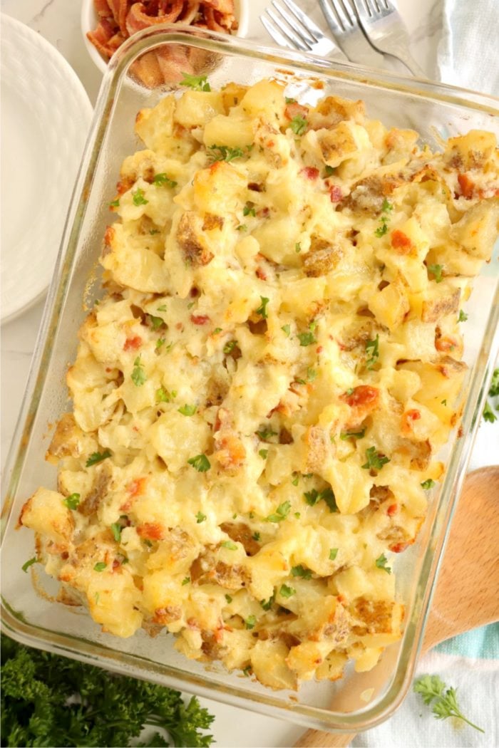 Loaded Baked Potato Casserole - Bitz & Giggles
