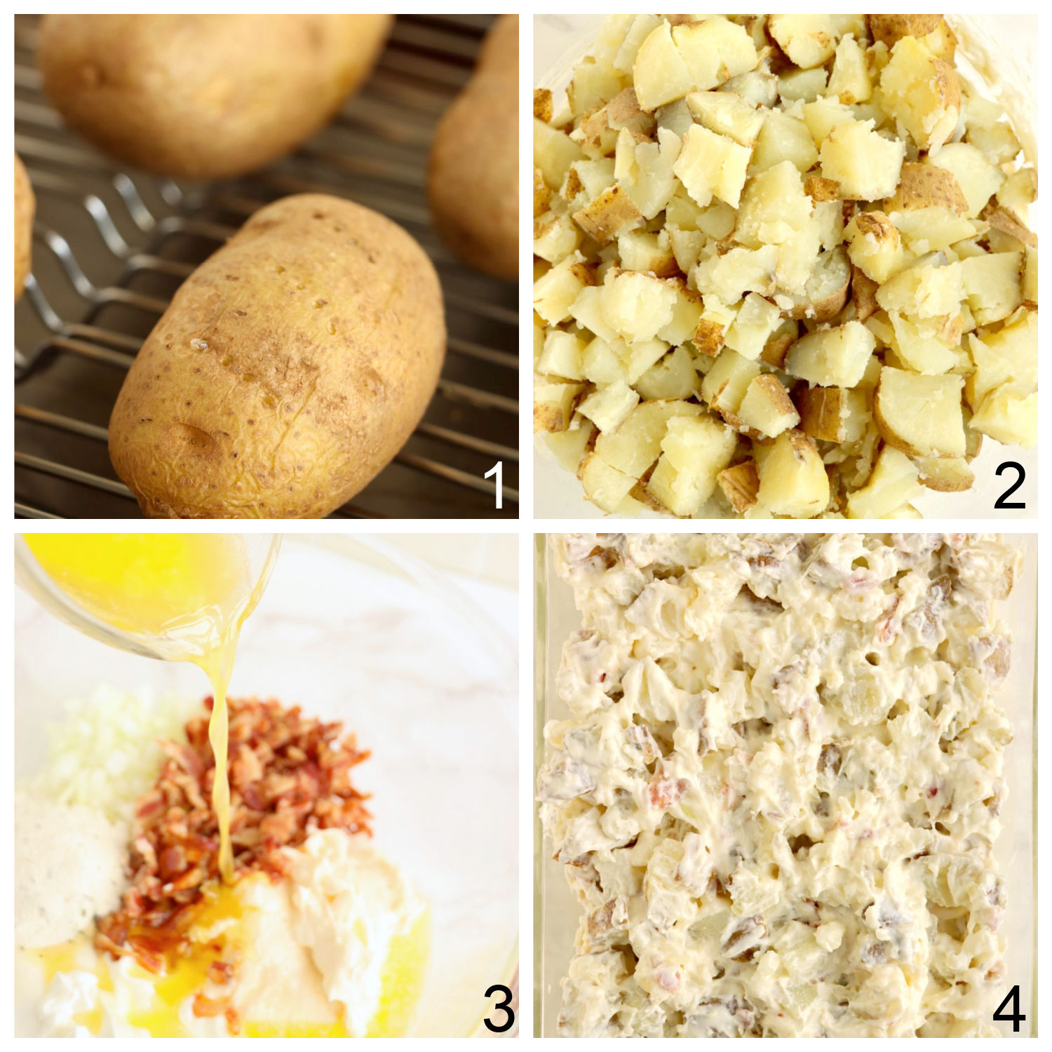 steps for making a potato casserole