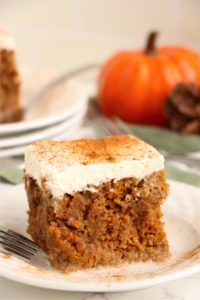 Pumpkin Poke Cake - Bitz & Giggles