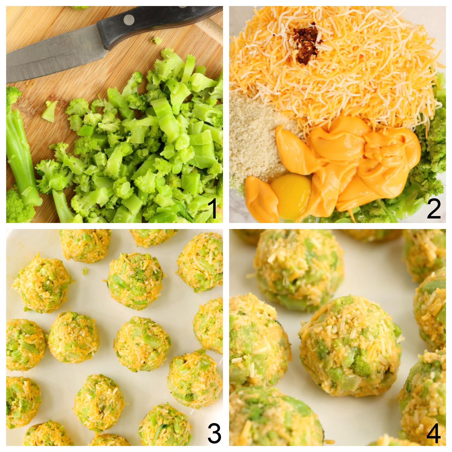 steps for shaping air fryer cheese balls