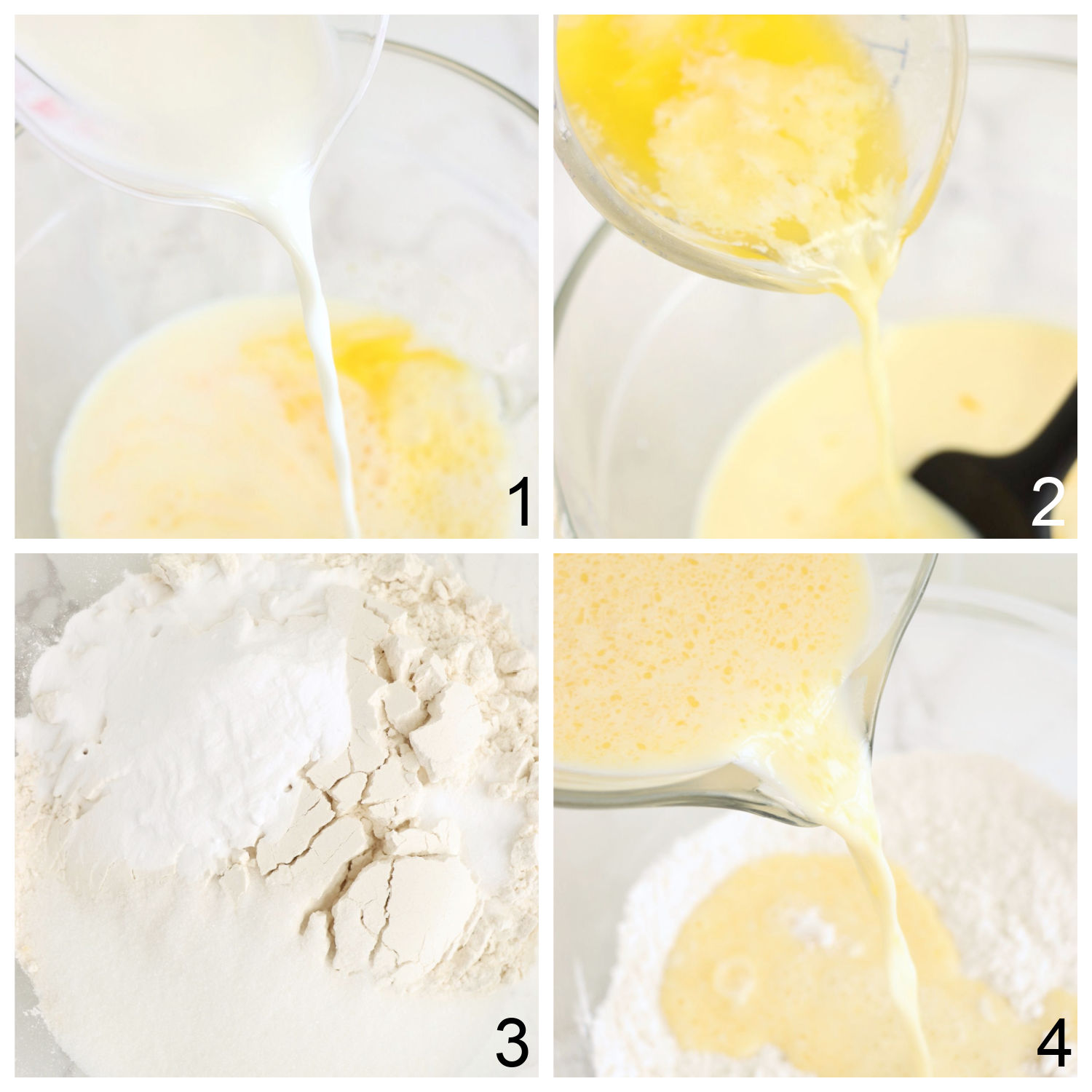 ingredients for making vanilla glaze