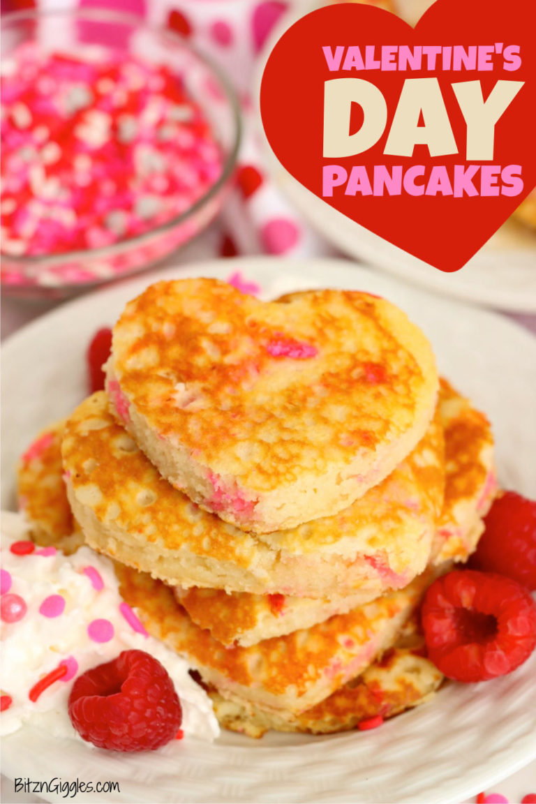 Valentine's Day Pancakes - Bitz & Giggles
